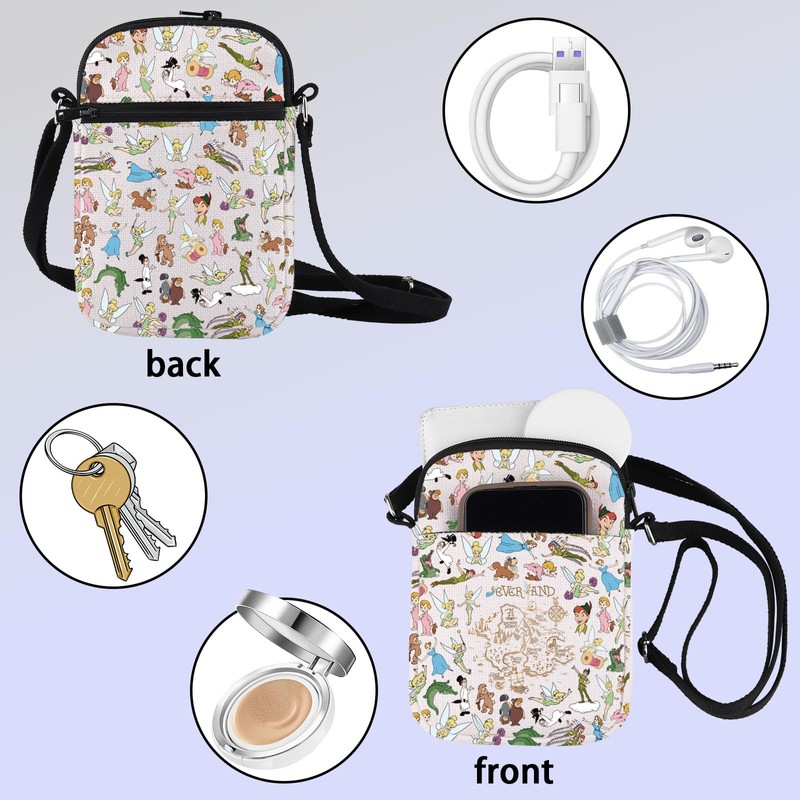 Peter Cross Body Bag Neverland Map Messenger Bag Neverland Trip