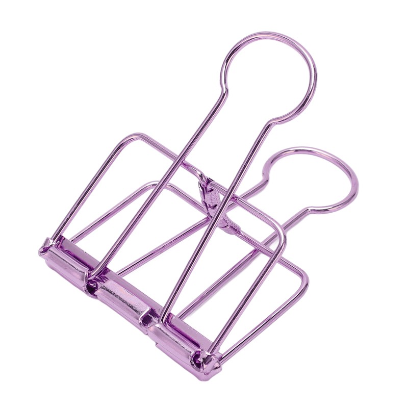 30Pcs Wire Binder Clips 2in Wide Hollow Out Strong Metal