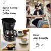 Gevi 4 Cups Small Coffee Maker, Compact Coffee Machine with