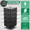 Wesiti Pegboard Metal Rotating Display Stand with 20 Hooks 4