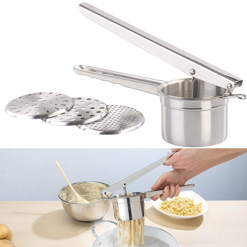 Rosenstein & Söhne Potato Ricer: Stainless Steel Potato & Spaetzle