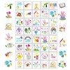 YVAINE 80pcs Christian Easter Temporary Tattoos, Religions Easter Bunny Doodles