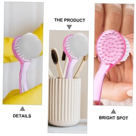 Baluue Dust Nail Dust Brush Round Brush for Nail Art Cleaning Home Fingernail Soft Bristles Comfortable to Hold