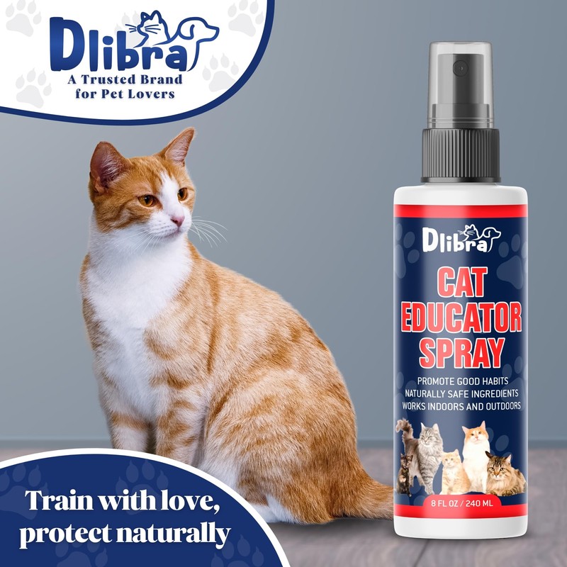 Dlibra Cat Educator Spray – Natural Cat Deterrent Spray |