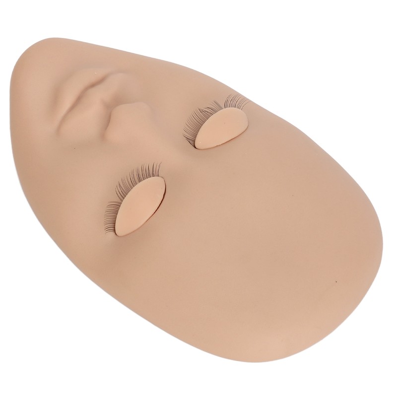 Eyelash Extension Face Mannequin 3 Pairs Removable Eyelids Single Layer
