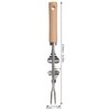 CHEOTIME 2 Pack Garden Hand Weeder 12.1" Long Handle Stainless