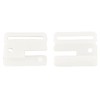 100 set Craft Plastic White Tape Closure Hook & Clasp