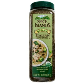 Spice Islands Organic Italian Seasoning Salt-Free Gluten-Free, 4.5 Ounce