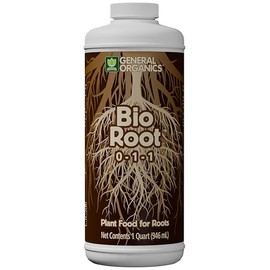 General Organics BioRoot 0-1-1 Root & Plant Food – Liquid Formula for Seedlings, Cuttings, Transplants & Container Gardens – Supports Strong Root Growth, 1 Quart