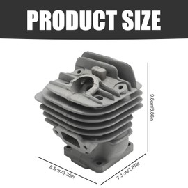 LIDSCURA 1121 020 1217 44.7 MM Big Bore Cylinder Piston Kit Replacement for Stihl 026, MS260, MS260C, 026PRO Chainsaws Models with Crankshaft Spark Plug Decompression Valve,