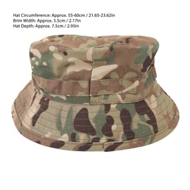 RiToEasysports Boonie Hat Adjustable Buckle Short Brim Waterproof Oxford Boonie Sun Hat for Jungle Fishing Trips, Default