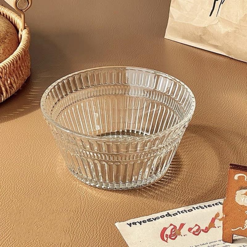 Nagpew 12 Pack Small Glass Bowls Set, 12 Oz Fluted