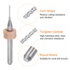 sourcing map 10pcs End Mill Bits 0.8mm Solid Carbide CNC