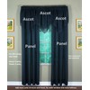 Today's Curtain Emelia Original Voile Ascot 25", Navy, 40" W