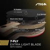 STIGA Carbon+ Bundle Ping Pong Paddle Set – 7-ply Extra