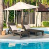Greesum Outdoor Chaise Lounge Chairs Set of 2 with 5-Position