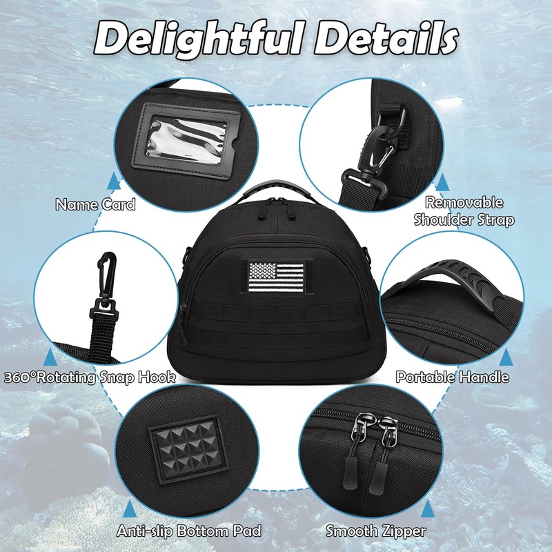 SLINRKE Scuba Regulator Bag - Tactical Style Diving Regulator Protective