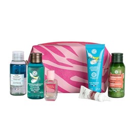 YVES ROCHER - Kit de de 6 Minis + Cosmetiquera Tamaño Travel Size, Ingredientes Naturales, Veganos Ideal para Regalar o llevar a todos lados