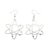 Miniblings Atom Earrings Planets School Chemistry Physics Stainless Steel Silver