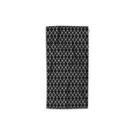 Moslion Moroccan Quatrefoil Hand Towels Black and White Accent Geometric Pattern Modern Design Hand Towels Kitchen Hand Towels for Bathroom Soft Polyester-Microfiber 30Lx15W Inch