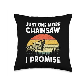 Best Chainsaw Art For Men Women Lumberjack Arborist Chainsaw Throw Pillow