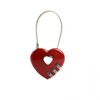 Red Heart Wire Lock Heart 5ea