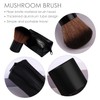 1 Mushroom Shaped Brush with 1 Storage Bag, Black Foundation