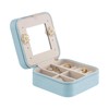 Vlando Small Travel Jewelry Box Organizer - Mirrored Jewelries Necklaces