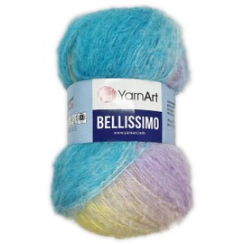 Frida's Wollhaus YarnArt 150 g Bellissimo Knitting Yarn Wool Mohair Fluffy 21 Colours (1422 | 8681338535185)