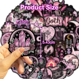 2 X 50 Stück Gothic Aufkleber, Gotisch Aufkleber Sticker Set Stücke, Gothic Stil Graffiti Aufklebers, wasserdichte Aufkleber, für Laptop Motorrad Skateboard Koffer, Teenager und Erwachsene