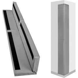 Wall Corner Guards & Edge Protector, Heavy Duty Wall Corner Protective Safety Padding, All-Weather 2 Sides Corner Pad for Gyms, Basketball Court, Playrooms, Garages,etc. (Gray, 6FT Tall 6in Sides)