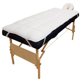Body Linen Body Linen Abundance Deluxe Quilted Fleece Massage Table Pad Set. Includes Face Cradle Cover & Table Pad. Microfiber Fleece is Lint Free, Super Soft & Cushy.