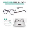 Eyekepper - Gafas de lectura pequeñas ovaladas redondas para hombre