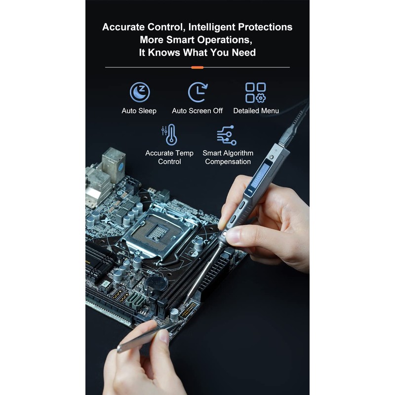 TOOLSAGE TS101-B2 Tips Digit Soldering Iron With PD 65W Power