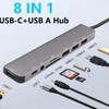 Leehitech USB C Hub, 8 in 2 Docking Station, USB