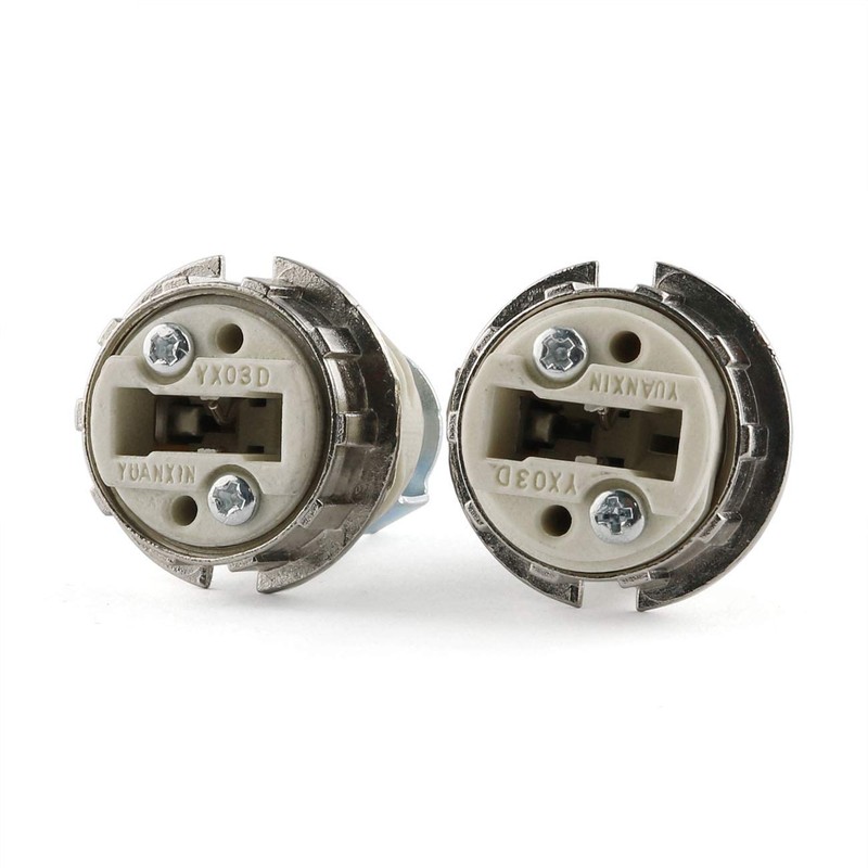 E-outstanding G9 Ceramic Lamp Holder 2PCS G-9 Halogen Light Bulb