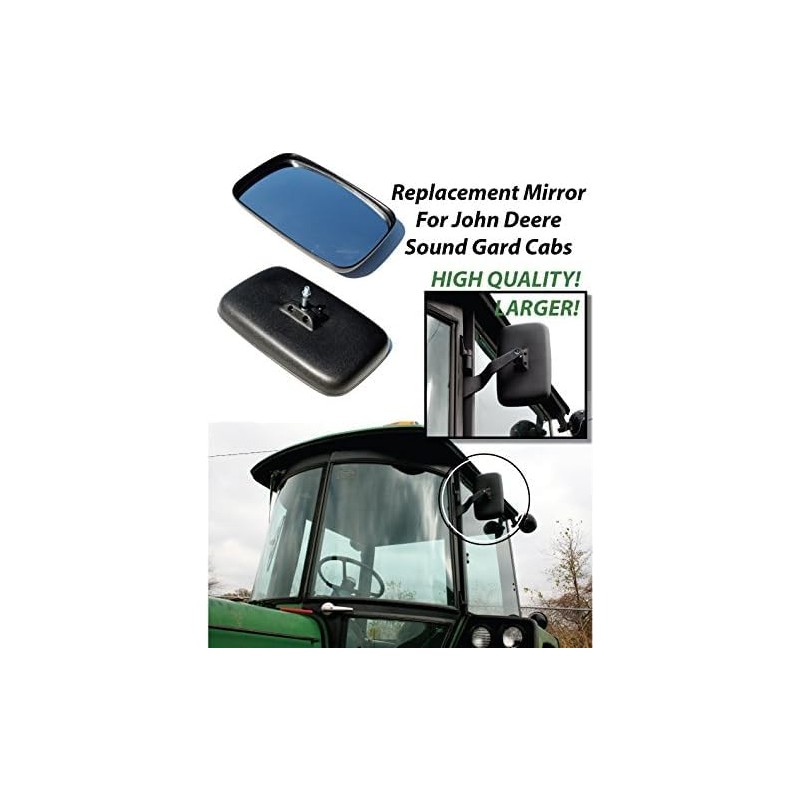 Combine Mirror Head Rectangular Post Mount 7" x 12"