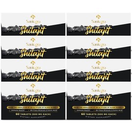 30,000 MG Shilajit Tablets, 100% Shilajit Pure Tablets 480 Counts - Shilajit Himalayan Organic Rich in Fulvic Acid & 85+ Trace Minerals, Shilajit Resin Supplement for Energy & Immune System