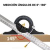 Regla De Ángulo,Escuadra De Combinacion,Acero Inoxidable,12 Pulgadas y 30cm,Ajustable Escuadra