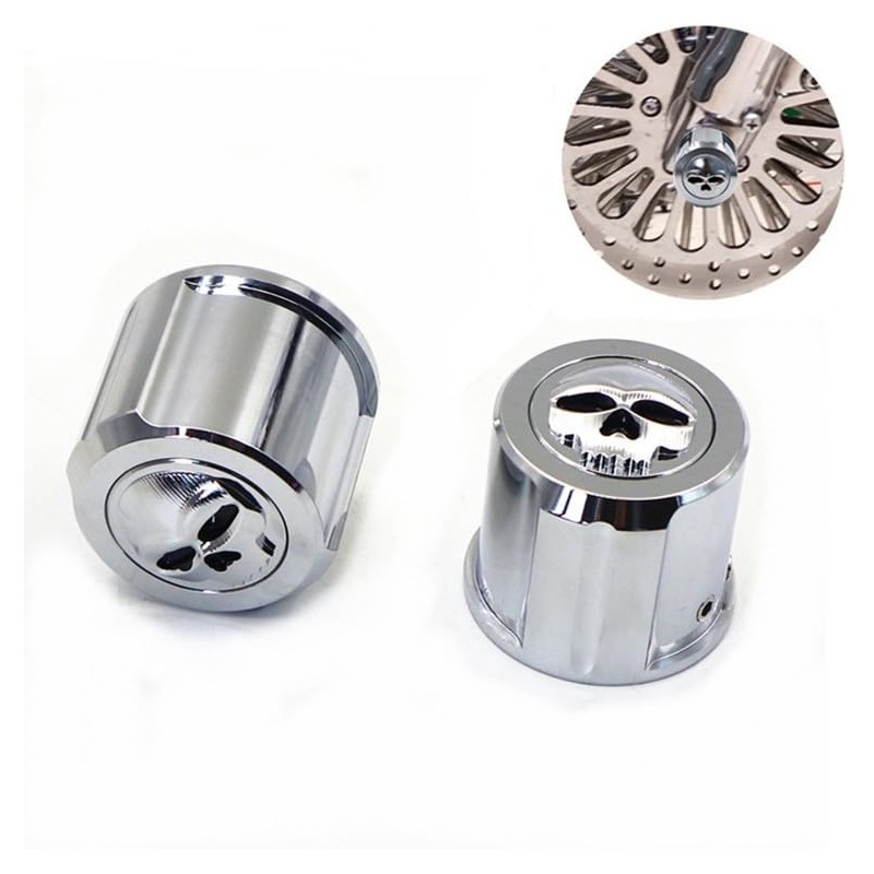 CBCTOC 1 Pair Motorcycle Front Axle Nut Covers Caps for