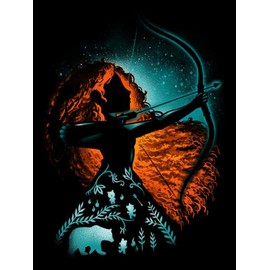 HUANNY DIY Diamond Painting Merida Diamond Art Kits, 5D Full Drill Cross Stitch Embroidery kit, Funny