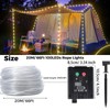 Solar Lichtschlauch Lichterkette Außen 20M 200LEDs Wetterfest Solar Lichterkette Seilleuchten