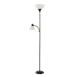 Mainstays 72'' Combo Floor Lamp, Black