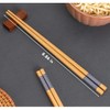 5 Pairs of Reusable Bamboo Chopsticks, Dishwasher-Safe Japanese Chopstick Set