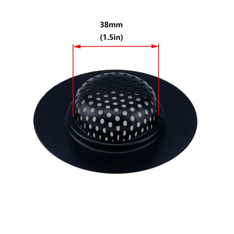 Antrader Kitchen Sink Strainer,3" Top / 1.5" Basket,Stainless Steel Sink