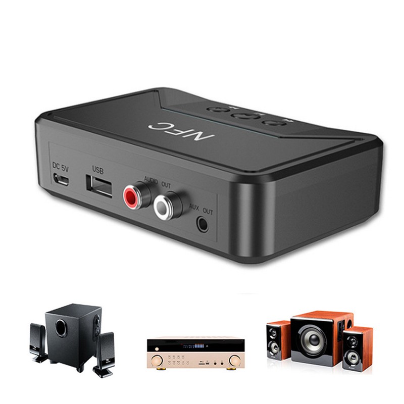 Desktop Bluetooth 5.0 Receiver NFC Wireless USB Audio for Speaker