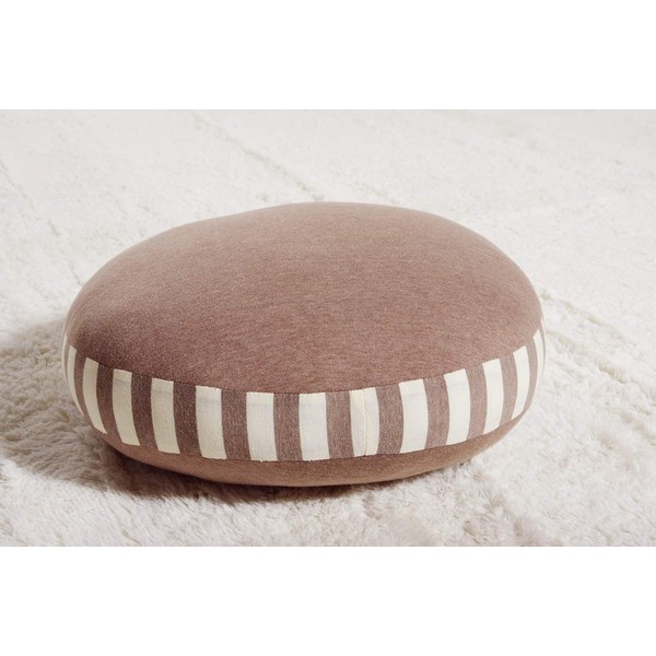 Ikehiko 9293829 Cushion Memory Foam Solid Color Round Seate Elmer Brown Approx. 15.7 inches (40 cm) Round