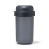 MUJI 84683879 Lunch Capsule with Topping Cup, Black, 15.7 fl