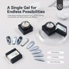 Gel Esmaltes De Uñas Efecto Metálico Saviland, Plata Y Oro