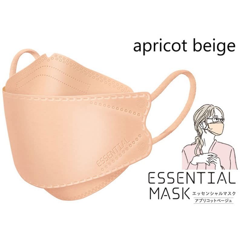 Sarafuwa ESSENTIAL MASK FD30-BE Non-Woven Mask, Apricot Beige, Paper Mask
